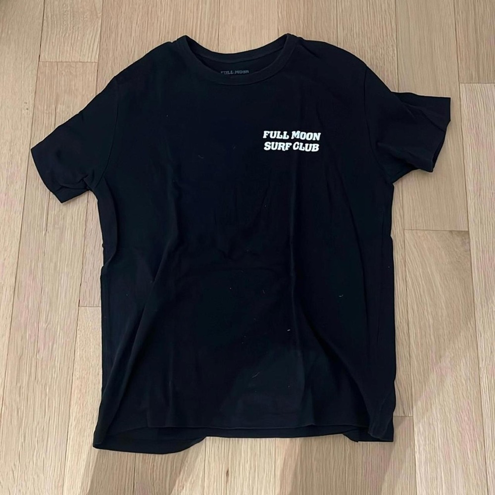 Men's Full Moon Surf Club black t-shirt